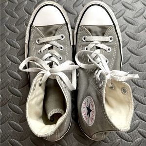 Grey Chuck Taylor Converse Shoes